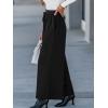 imageCUPSHE Womens Wide Leg Pants Elastic High Waisted Beach Trousers Cotton Linen Summer PalazzoSolid Black