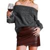 imageCUPSHE Skirts Womens Faux Leather Mini Skirt Asymmetrical Hem Bodycon Skort High Waist Above Knee Clubwear Party OutfitsBurgundy