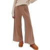 imageCUPSHE Womens Casual High Waist Wide Leg Pants Loose Fit Fall Pants Trousers with Side PocketsKhaki