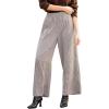 imageCUPSHE Womens Gingham Palazzo Pants Plaid Wide Leg High Waisted Lounge Pajama Pants Cute Casual Trousers with PocketsBlack