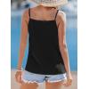 imageCUPSHE Womens Beach Cover Up Summer Vacation Sleeveless Button Front Bikini Bathing Suit ShirtBlack