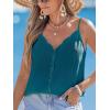 imageCUPSHE Womens Beach Cover Up Summer Vacation Sleeveless Button Front Bikini Bathing Suit ShirtBlue