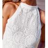 imageCUPSHE Womens Tank Tops Hollow Out Lace Boho Blouse Eyelet Embroidery Sleeveless Tops ShirtsWhite