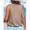 imageCUPSHE Womens Top V Neck Knit Sleeveless Shirts Dressy Tank Tops 2025 Fashion Blouse Summer CasualKhaki