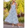 imageCUPSHE Womens Floral Summer Dresses Wedding Guest A Line Sleeveless Tie Strap Maxi DressBlue