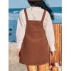 imageCUPSHE Womens Pumpkin Corduroy Overall Dress Fall Harvest Pinafore Dress Square Neck Side Pockets Casual Mini JumperPumpkin Patch Brown
