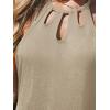 imageCUPSHE Womens Beach Cover Ups Sleeveless Swimsuit Coverup Halter Basic Mini DressLight Khaki