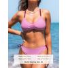 imageCUPSHE Womens 2 Piece Bikini Set Back Braided Straps with Reversible BottomLight Purple