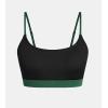 imageCUPSHE Womens Bikini Top Swimsuit Only Sporty Textured Bathing Suit Tank Top Adjustable StrapsBlackDark Green