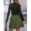imageCUPSHE Skirt Women Button Front Mini Skirts Aline Shorts Casual VacationOlive Green