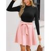 imageCUPSHE Womens Fall Dresses Long Sleeves Round Neck Casual Outfits A Line Work Belted Vacation Mini SundressPink
