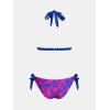 imageCUPSHE Womens Bikini Set Two Piece Swimsuits V Neck Halter Strap Back Hook Bathing Suit Mid Rise Side Tie SwimwearPurpleMagenta Floral