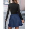 imageCUPSHE Skirt Women Button Front Mini Skirts Aline Shorts Casual VacationNavy Blue