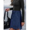 imageCUPSHE Skirt Women Button Front Mini Skirts Aline Shorts Casual VacationNavy Blue
