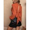 imageCUPSHE Womens Fall Mock Neck Cropped Sweater Long Sleeve Soft Ribbed Knit Pullover Jumper TopsOrange