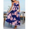 imageCUPSHE Womens Maxi Dresses Casual Summer Sundress Sleeveless Floral Spaghetti Straps Long Beach Formal DressNavy Floral
