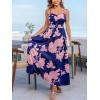 imageCUPSHE Womens Maxi Dresses Casual Summer Sundress Sleeveless Floral Spaghetti Straps Long Beach Formal DressNavy Floral