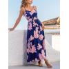 imageCUPSHE Womens Maxi Dresses Casual Summer Sundress Sleeveless Floral Spaghetti Straps Long Beach Formal DressNavy Floral