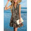 imageCUPSHE Women Swimsuit Coverup 100 Cotton Ruffle Hem Beach Cover Up DressesBlack Patterned