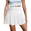 imageCUPSHE Women Cover Skirt Lace Smcoked High Waist Woven Beach Vacation OutfitsWhite