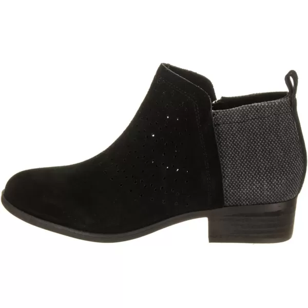 TOMS Black SuedeTex Velour Mix Womens Deia Bootie 10013038Black