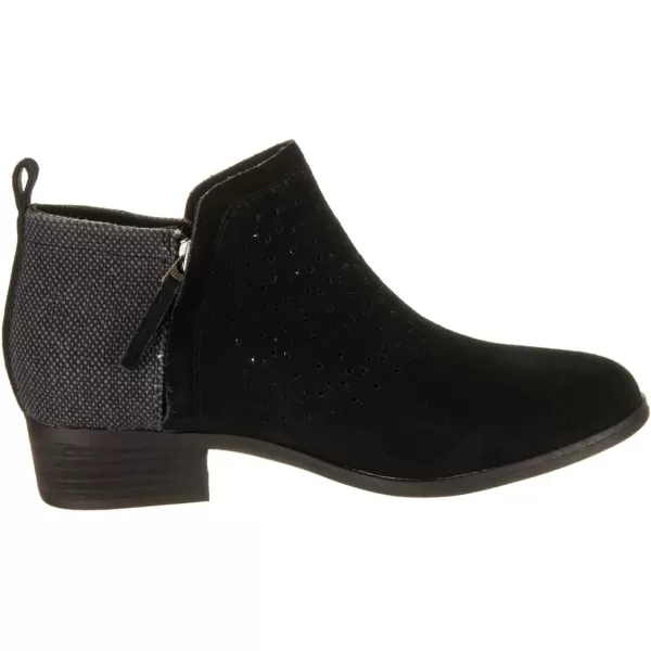 TOMS Black SuedeTex Velour Mix Womens Deia Bootie 10013038Black