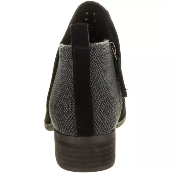 TOMS Black SuedeTex Velour Mix Womens Deia Bootie 10013038Black