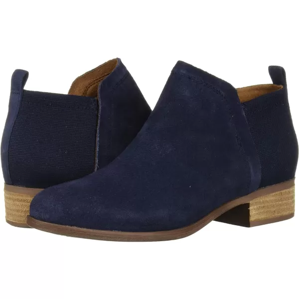 TOMS Black SuedeTex Velour Mix Womens Deia Bootie 10013038Navy SuedeHeritage Canvas