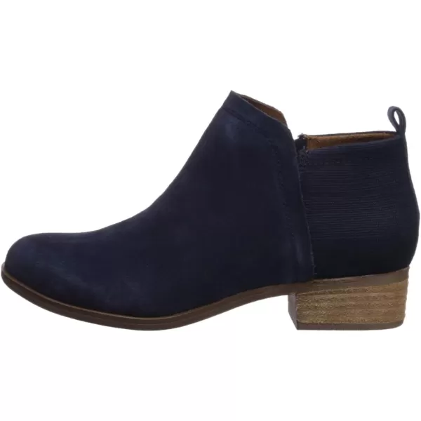 TOMS Black SuedeTex Velour Mix Womens Deia Bootie 10013038Navy SuedeHeritage Canvas