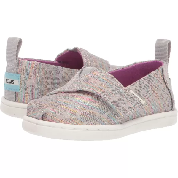 TOMS Girls Alpargata SneakerMid Grey Leopard