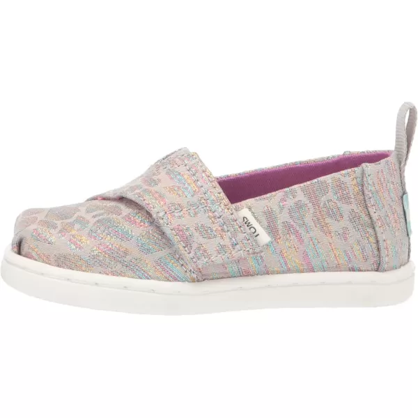 TOMS Girls Alpargata SneakerMid Grey Leopard