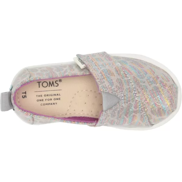 TOMS Girls Alpargata SneakerMid Grey Leopard