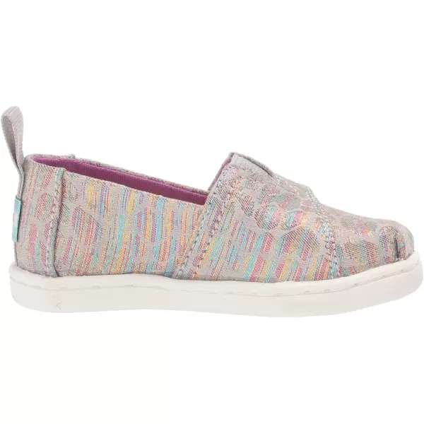 TOMS Girls Alpargata SneakerMid Grey Leopard