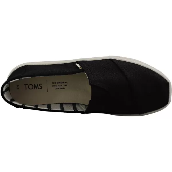 TOMS Mens Alpargata Cupsole  BlackBlackWhite