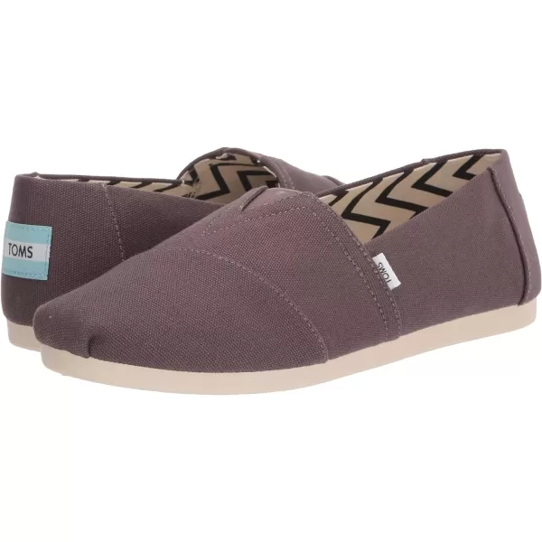 TOMS Mens Alpargata Loafer FlatAsh Grey Recycled Cotton Canvas