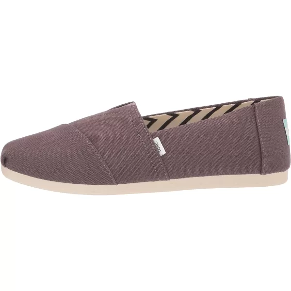 TOMS Mens Alpargata Loafer FlatAsh Grey Recycled Cotton Canvas