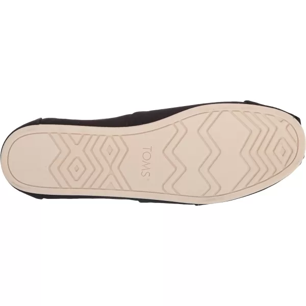 TOMS Mens Alpargata Loafer FlatBlack Recycled Cotton Canvas