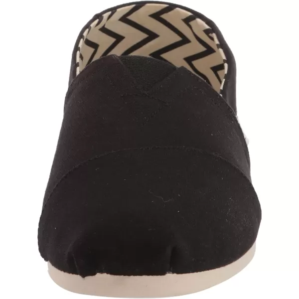 TOMS Mens Alpargata Loafer FlatBlack Recycled Cotton Canvas