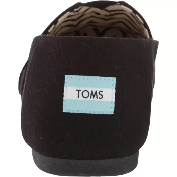 TOMS Mens Alpargata Loafer FlatBlackBlack Recycled Cotton Canvas