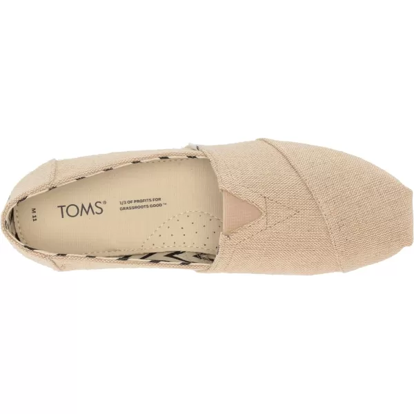 TOMS Mens Alpargata Loafer FlatNatural Undyed