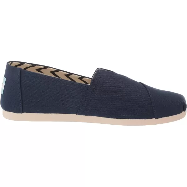 TOMS Mens Alpargata Loafer FlatNavy Recycled Cotton Canvas