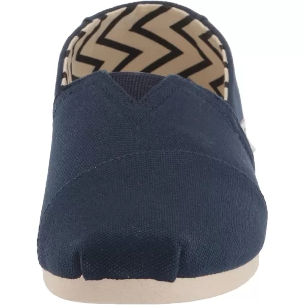 TOMS Mens Alpargata Loafer FlatNavy Recycled Cotton Canvas