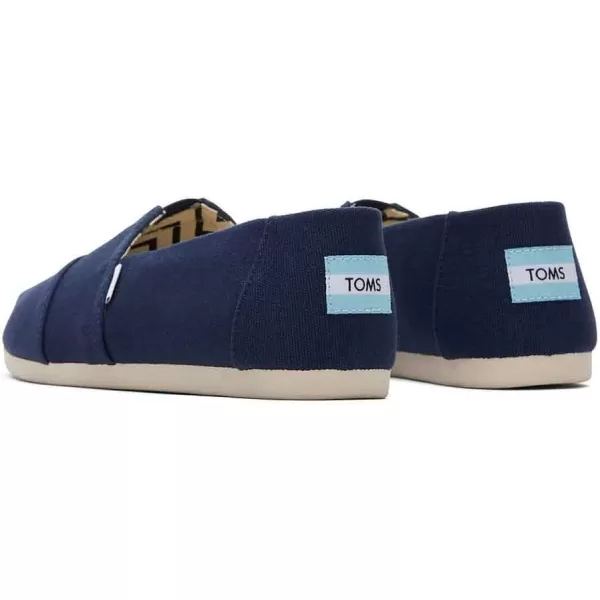 TOMS Mens Alpargata Loafer FlatNavy Recycled Cotton Canvas