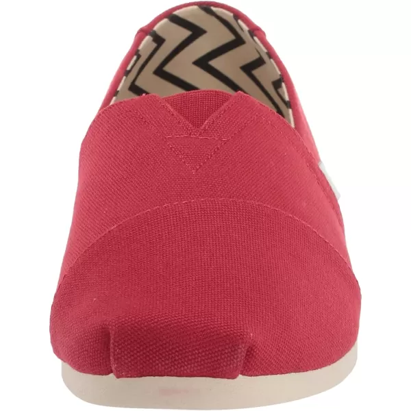 TOMS Mens Alpargata Loafer FlatRed Recycled Cotton Canvas