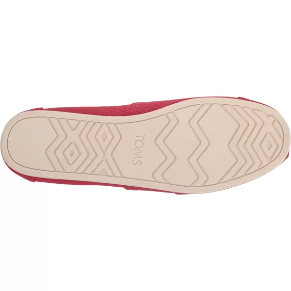TOMS Mens Alpargata Loafer FlatRed Recycled Cotton Canvas