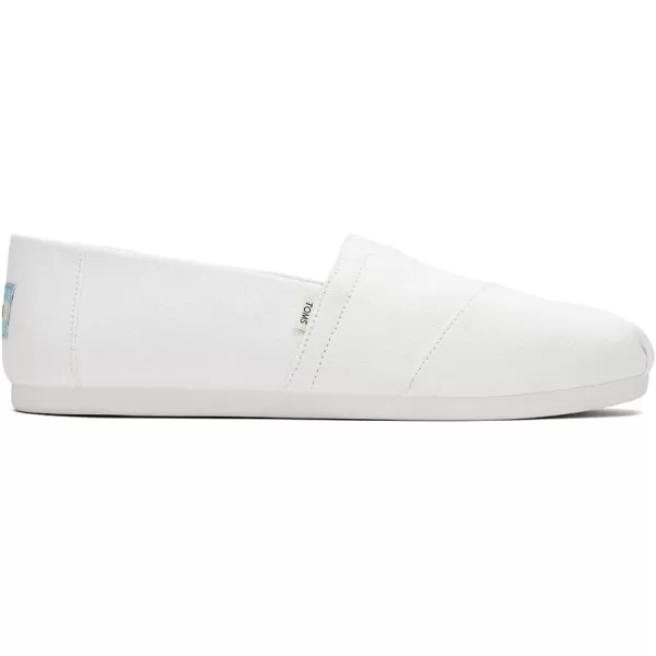 TOMS Mens Alpargata Loafer FlatWhite Recycled Cotton Canvas
