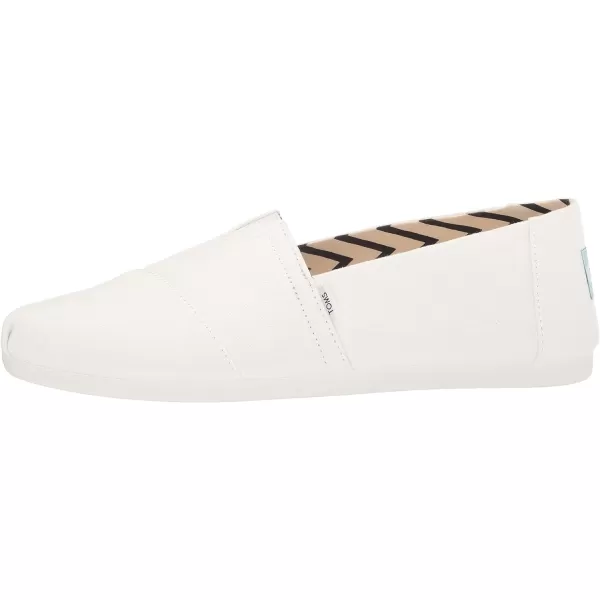 TOMS Mens Alpargata Loafer FlatWhite Recycled Cotton Canvas