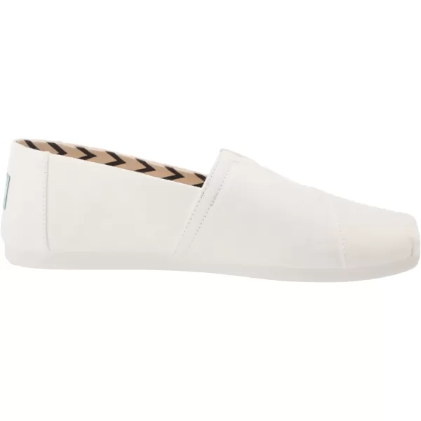 TOMS Mens Alpargata Loafer FlatWhite Recycled Cotton Canvas