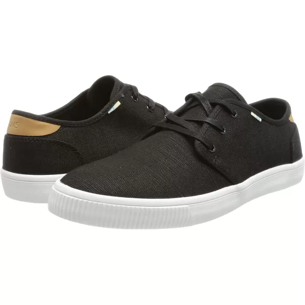 TOMS Mens Carlo SneakerBlack Heritage Canvas