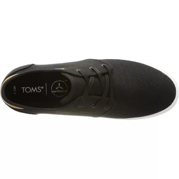 TOMS Mens Carlo SneakerBlack Heritage Canvas